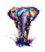 将图片加载到图库查看器，Paint by Number - Rainbow Elephant
