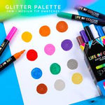 将图片加载到图库查看器，Glitter Paint Pens - Medium Tip
