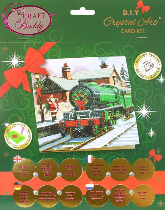 Crystal Card Kit - Christmas Card - 18 x 18cm