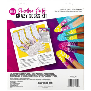 Tulip One-Step Tie-Dye Slumber Party Crazy Socks Kit