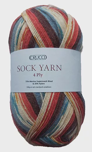Crucci Sock Yarn - 4 Ply