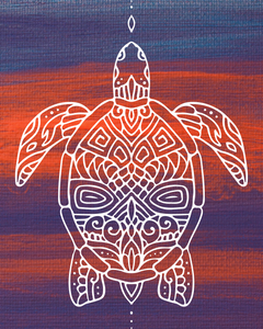 Peel Painting - Turtle