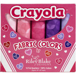 将图片加载到图库查看器，Valentine&#39;s Day Crayola - Riley Blake Fat Quarter Bundle - 45 x 53cm - 10 Pieces
