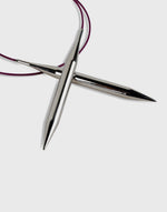 Load image into Gallery viewer, WATG: Circular Needle - 100% Steel Silver-Plated
