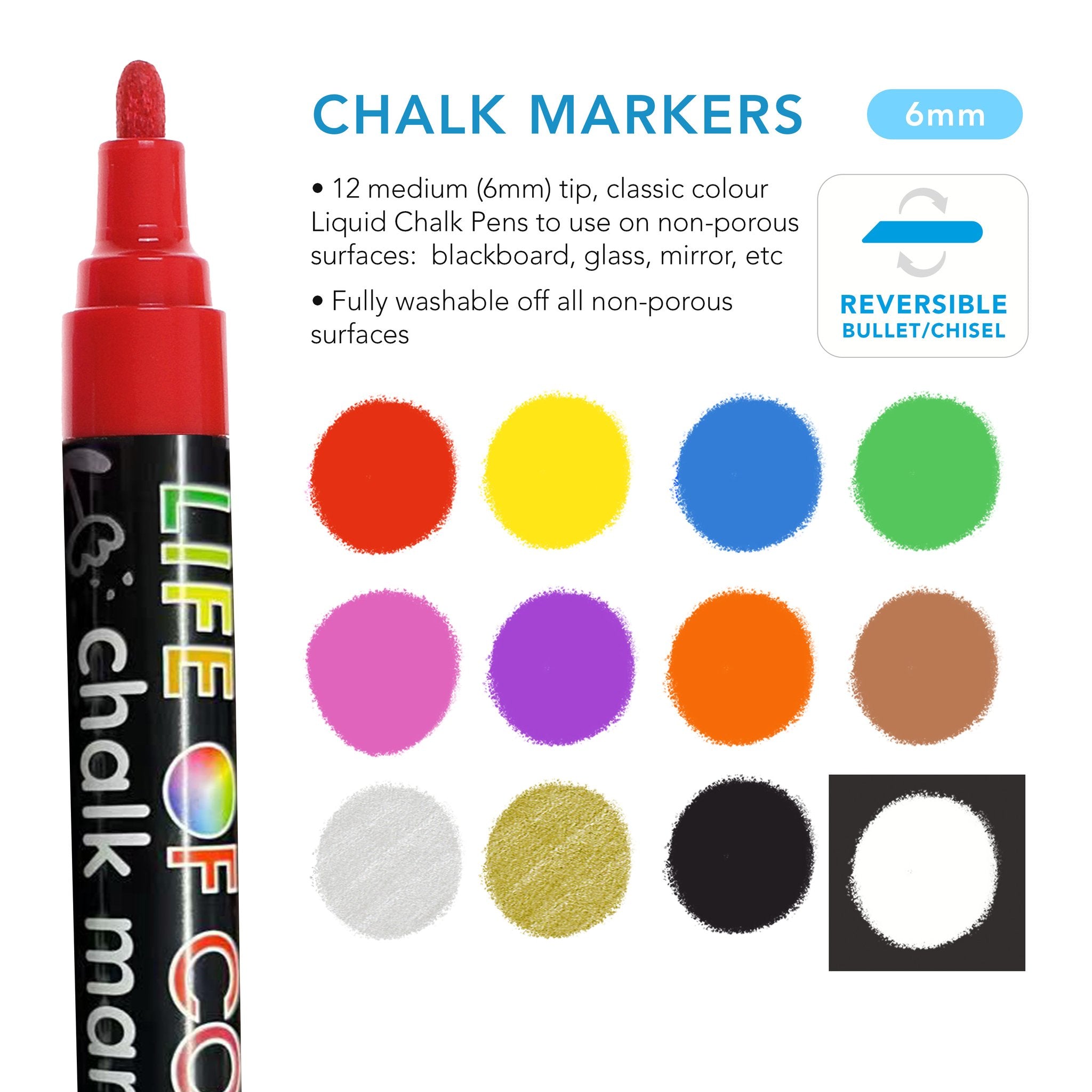 Liquid Chalk Marker - 6mm Dual Tips