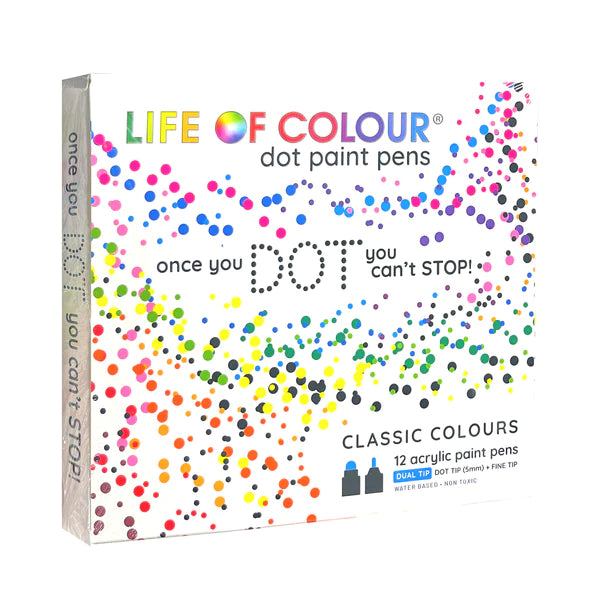 Dot Markers Acrylic Paint Pens - Set of 12