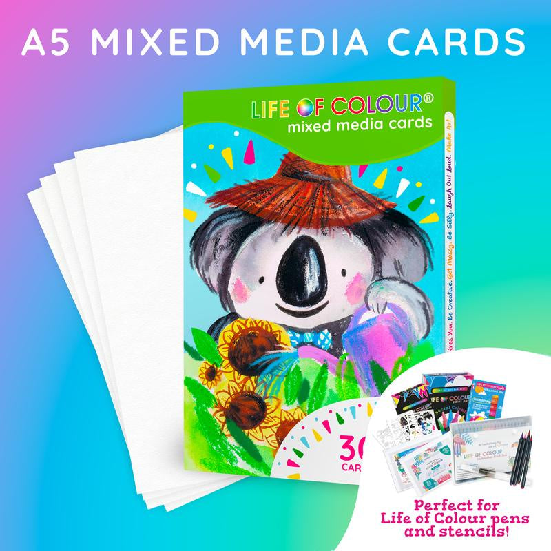 Mixed Media Paper Cards - A5