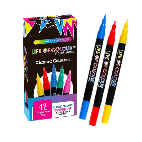 Classic Colour Paint Pens - Fine Tip (1mm)