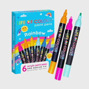 Rainbow Paint Pens - Medium Tip