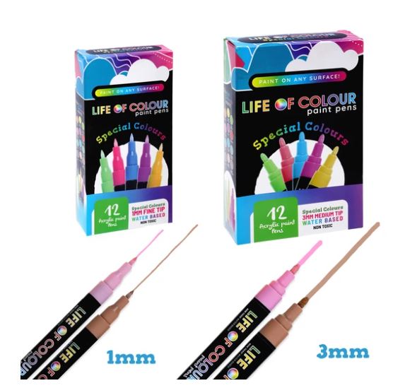 "Special Colours" Paint Pens - Medium Tip
